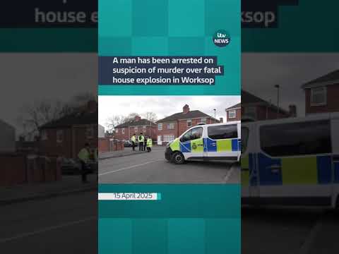 A man has been arrested on suspicion of murder over fatal house explosion in Worksop | #itvnews