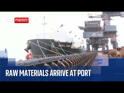 British Steel latest: Raw materials for Scunthorpe plant arrive at nearby port
