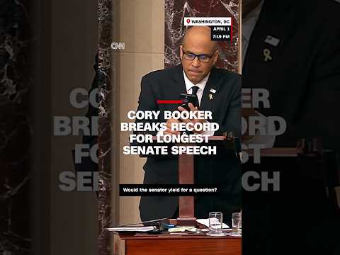 Cory Booker breaks record for longest Senate speech