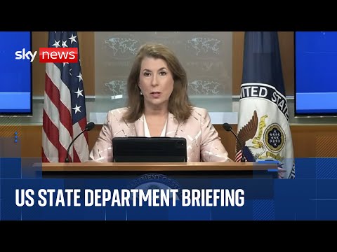 US State Department gives news briefing after Trump’s threat to deport criminals to El Salvador