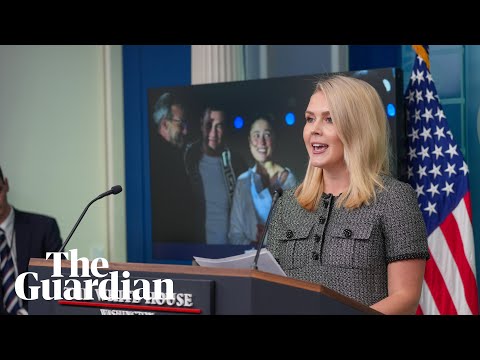 White House press secretary Karoline Leavitt delivers a press conference – watch live