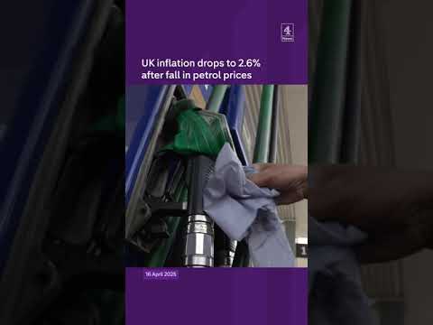 UK inflation drops to 2.6% after fall in petrol prices