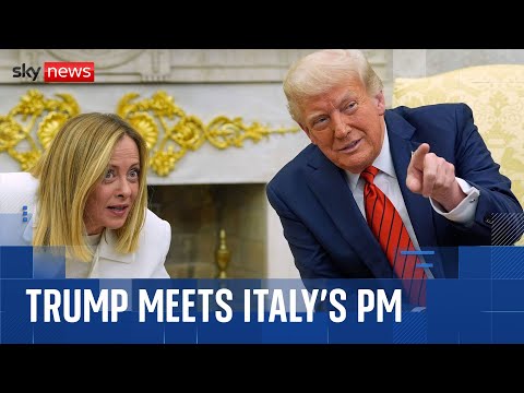 Trump meets Italy’s Meloni as Zelenskyy hits out at US envoy