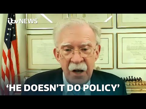 Ex-Trump adviser John Bolton on US tariffs and talks over Iran and the war in Ukraine | ITV News