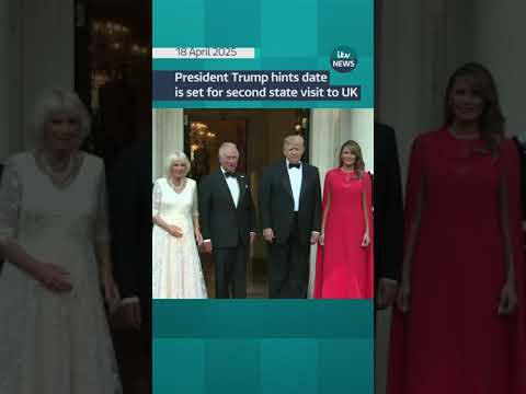 President Donald Trump hints at date for second UK state visit  #itvnews #donaldtrump #usa