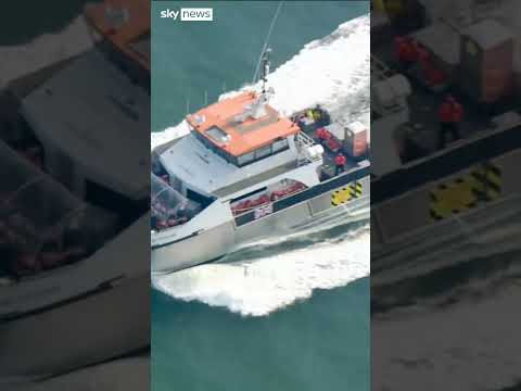 Dozens of migrants arrive in the UK