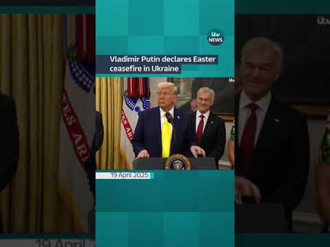Vladimir Putin declares Easter ceasefire in Ukraine #itvnews
