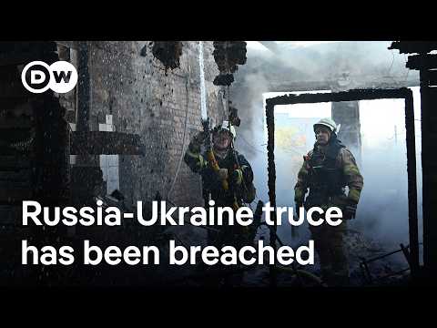 Ukraine says Russia has launched strikes after truce PLUS Pope’s final Ukraine message | DW News