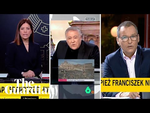 How international news channels announced the death of Pope Francis