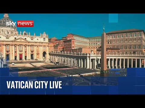 Live from St Peter’s Square as mourners gather after death of Pope Francis