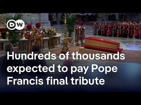 Pope Francis’s body lies in state in St. Peter’s Basilica until his funeral on Saturday | DW News