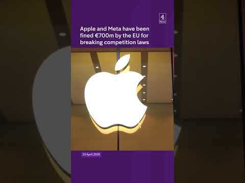 Apple and Meta have been fined €700 million by the EU for breaking competition laws