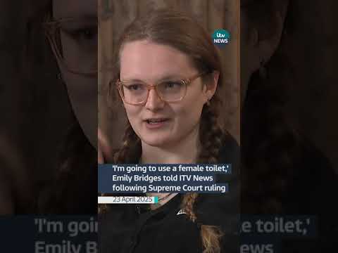 ‘I’m going to use a female toilet,’ Bridges told ITV News following Supreme Court ruling #itvnews