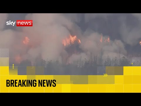Thousands evacuated as wildfire sweeps through New Jersey
