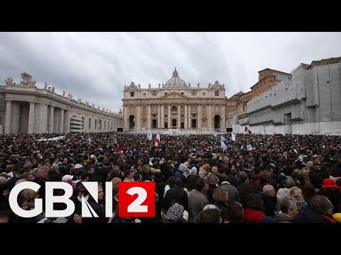 WATCH: View of St. Peter’s Square in Vatican City as faithful pay homage to Pope Francis