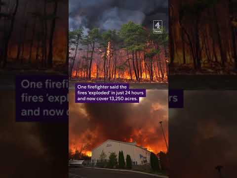 Massive wildfires in New Jersey have forced thousands of people from their homes