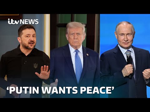 Donald Trump says he’s ‘putting a lot of pressure’ on Russia to secure Ukraine truce | ITV News