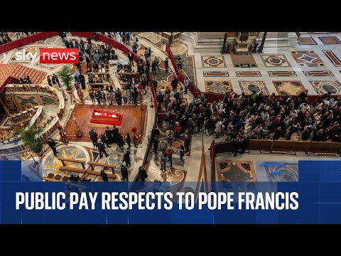 Final day for public to pay respects to Pope Francis as world leaders arrive ahead of funeral
