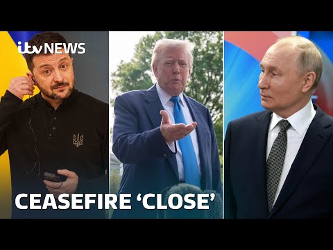 Trump says Ukraine ceasefire ‘pretty close’ as leaked plans reveal major divides | ITV News