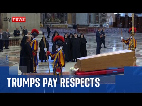 Pope Francis’s funeral: Trumps pay respects to Pope