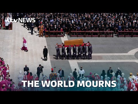 World leaders join the mass of mourners for Pope Francis | ITV News