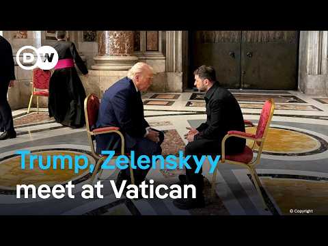 Trump, Zelenskyy meet on sidelines of Pope Francis’ funeral | DW News