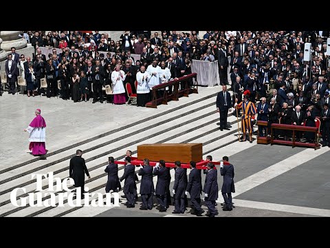 Pilgrims and the powerful come together for Pope Francis’s funeral