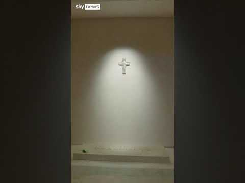 Pope’s tomb inside Mary Major Basilica in Rome
