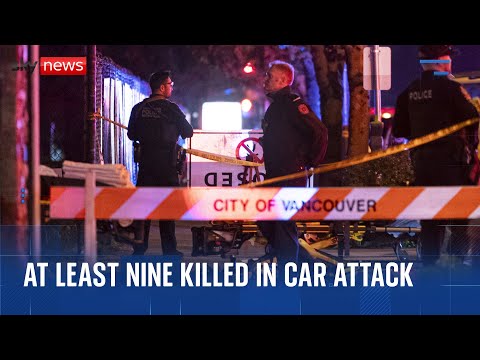 Nine killed after vehicle drives into crowd at street festival, police in Vancouver say