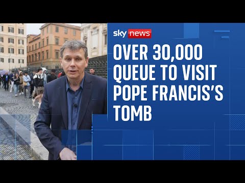 Pope Francis’s final resting place opens to public in Rome