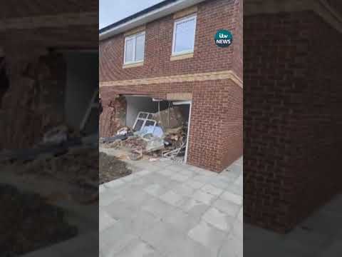 Police investigating an incident at new-build estate with seven damaged properties #itvnews