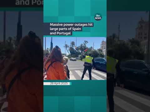 Massive power outages hit large parts of Spain and Portugal | ITV News  #itvnews