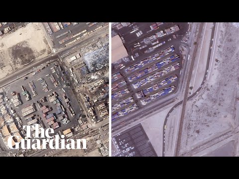 Drone footage shows aftermath of deadly Iran port blast