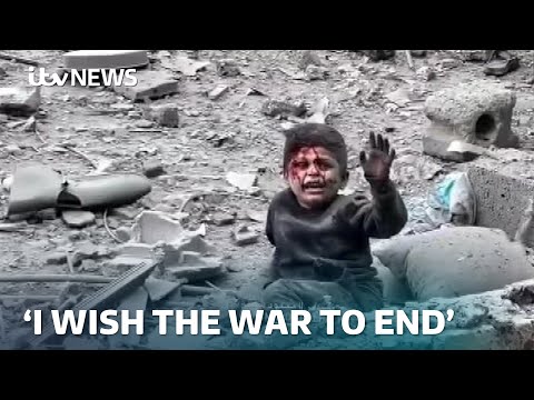 ‘I flew’ says boy who survived after being thrown from building in Israeli airstrike | ITV News