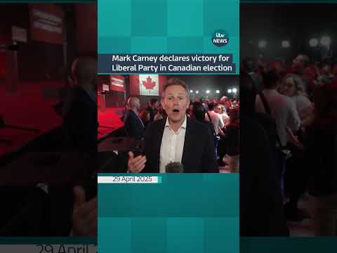 It is still unclear whether Carney’s Liberals will win an outright majority #itvnews #canada