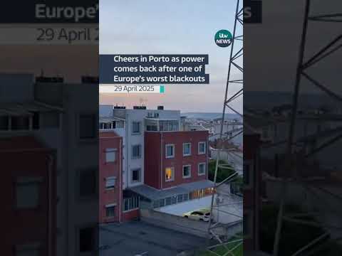 Millions of people across Spain and Portugal were without electricity on Monday #itvnews #portugal