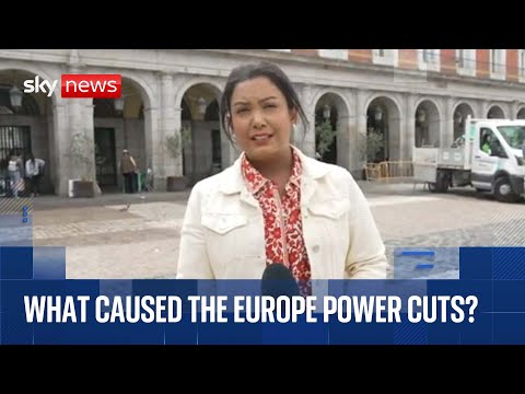 Live from Madrid as debate grows about cause of power cuts