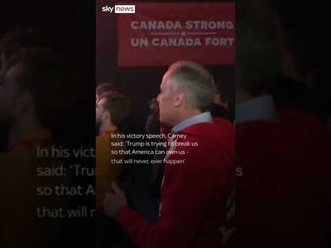 Mark Carney dances to celebrate Canadian election victory