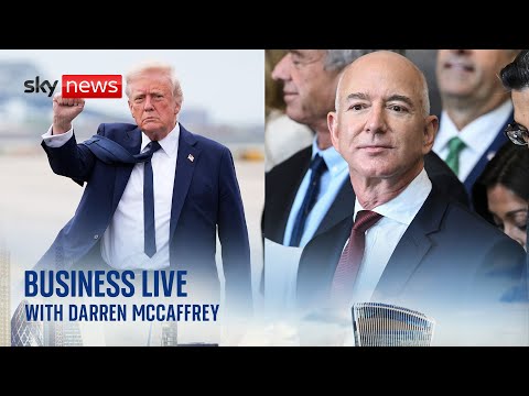 Amazon accused of ‘hostile’ act over Trump tariffs | Business Live with Darren McCaffrey