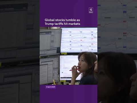 Global stock markets fall after US tariffs