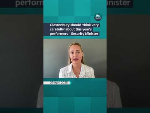 Glastonbury should ‘think very carefully’ about this year’s performers – Security Minister  #itvnews