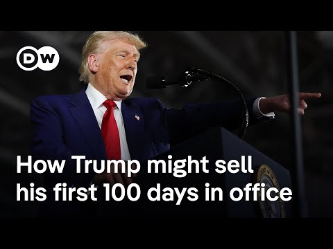 Trump’s approval ratings head downwards after 100 days in office | DW News