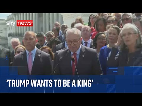 Top US Democrats hold news conference responding to 100 days of Trump’s presidency
