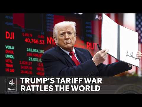 Trump tariffs risk global trade war as markets fall