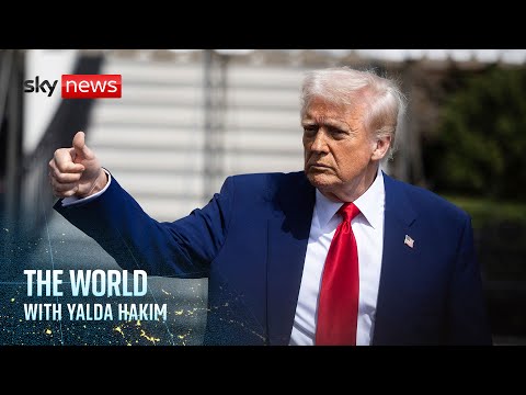 Trump insists US will ‘boom’ despite markets tumbling | The World with Yalda Hakim