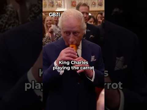 Yes this is real – King Charles playing the carrot 🥕#KingCharles #RoyalFamily #RoyalNews #GBNews