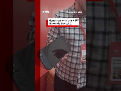 Hands-on preview of the Nintendo Switch 2. #Switch2 #NintendoSwitch #Gaming #BBCNews