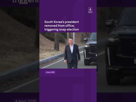 South Korea’s president removed from office, triggering snap election