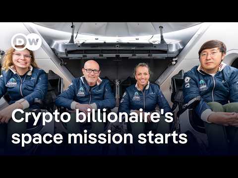 Space mission by crypto billionaire on first human flight over the Earth’s polar regions | DW News
