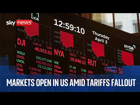 New York Stock Exchange opens amid market slump